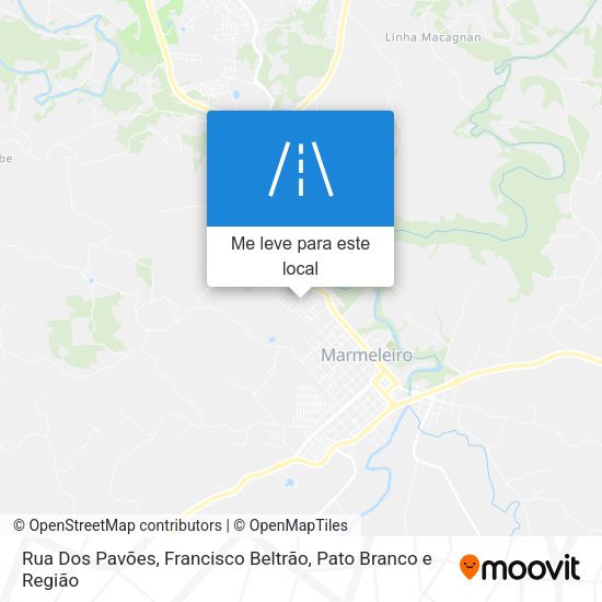 Rua Dos Pavões mapa
