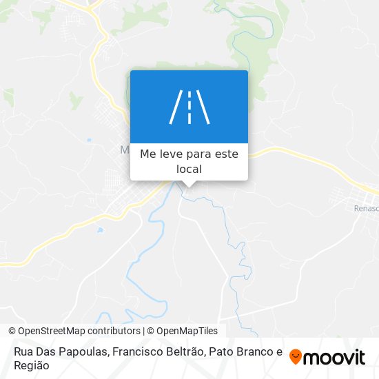 Rua Das Papoulas mapa