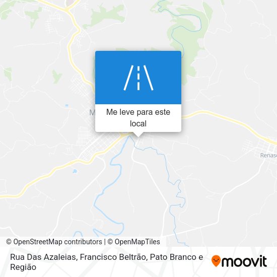 Rua Das Azaleias mapa