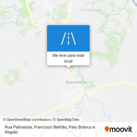 Rua Palmeiras mapa