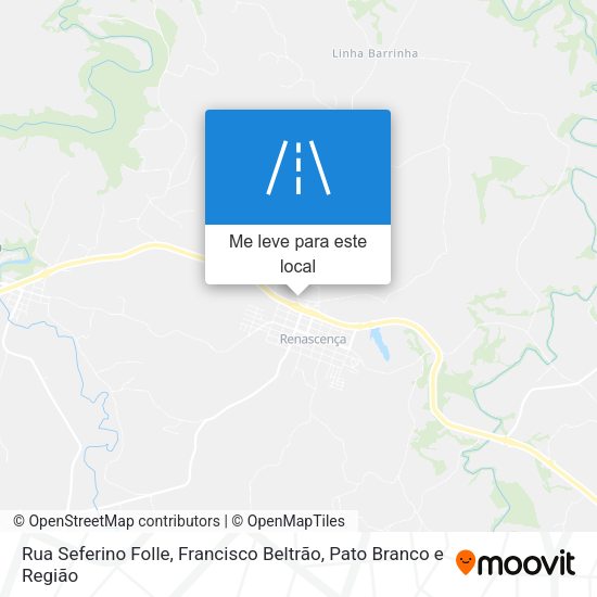 Rua Seferino Folle mapa