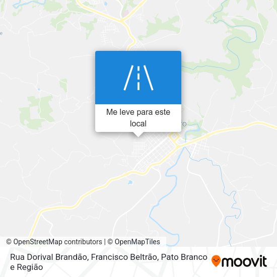 Rua Dorival Brandão mapa