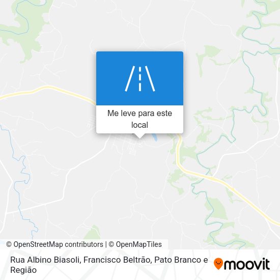 Rua Albino Biasoli mapa