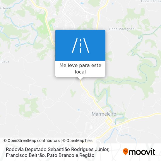 Rodovia Deputado Sebastião Rodrigues Júnior mapa