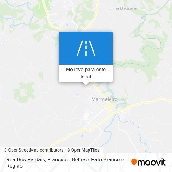 Rua Dos Pardais mapa