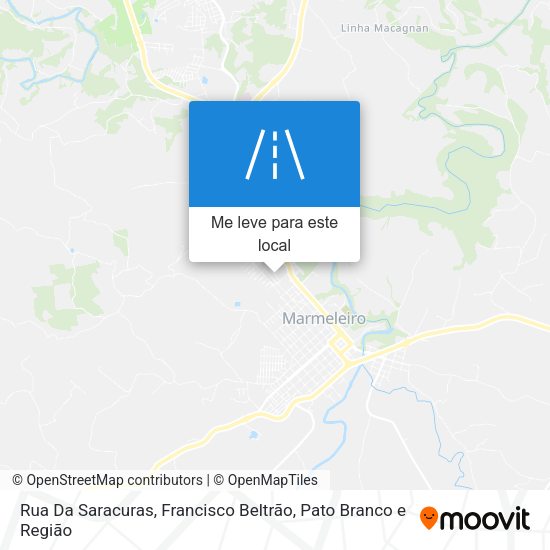 Rua Da Saracuras mapa