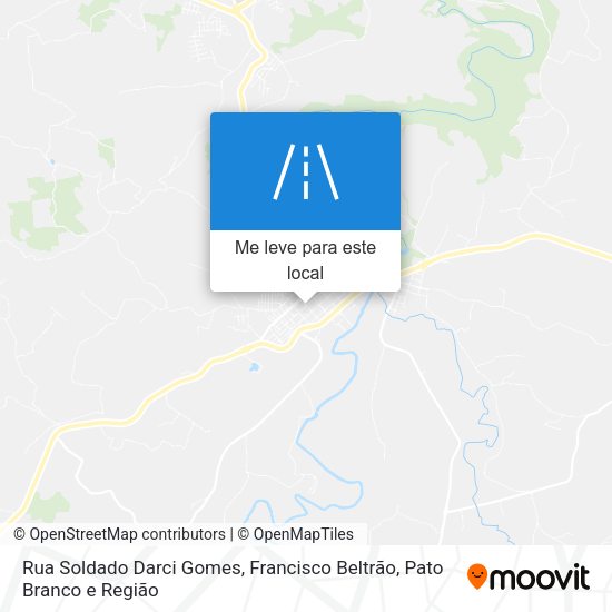 Rua Soldado Darci Gomes mapa