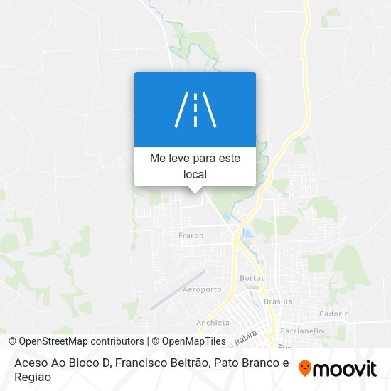 Aceso Ao Bloco D mapa