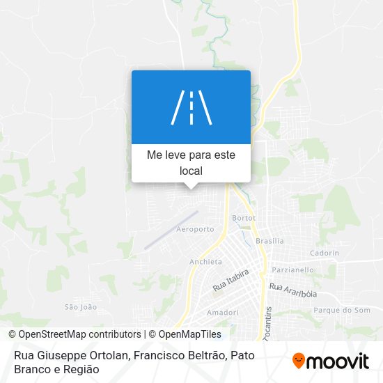 Rua Giuseppe Ortolan mapa