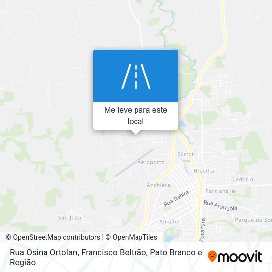 Rua Osina Ortolan mapa