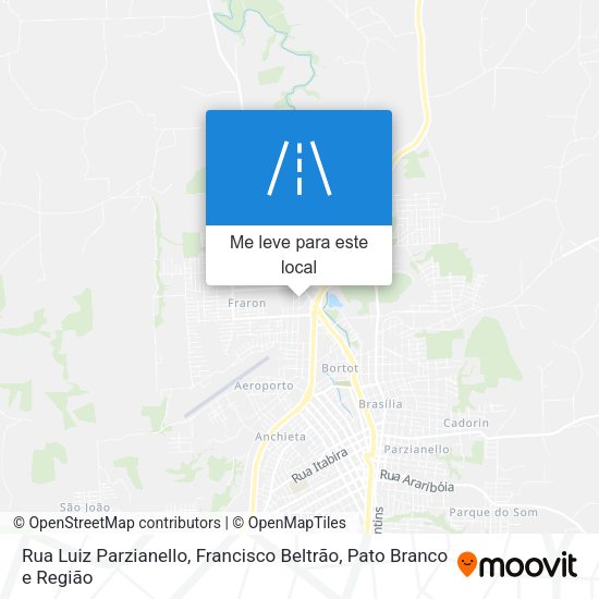 Rua Luiz Parzianello mapa