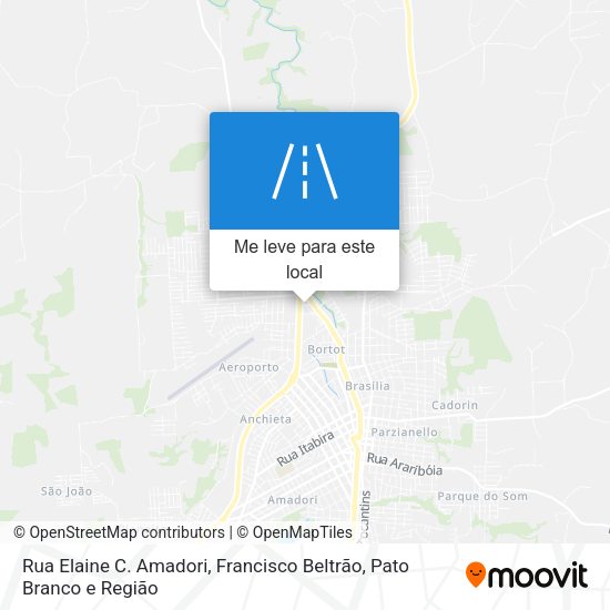 Rua Elaine C. Amadori mapa