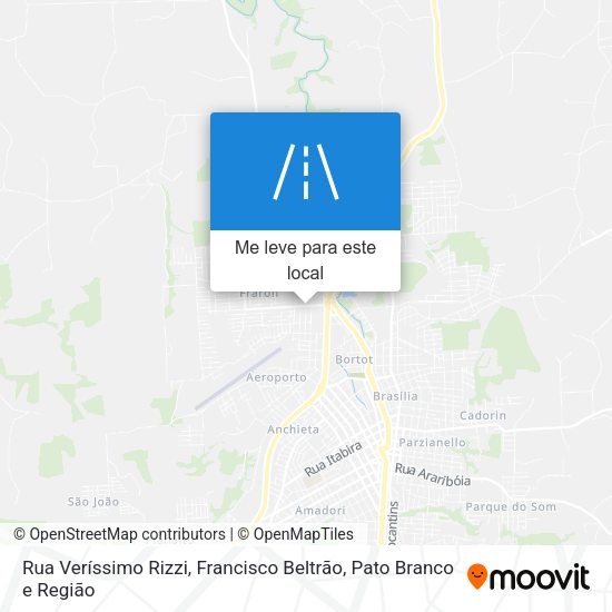 Rua Veríssimo Rizzi mapa