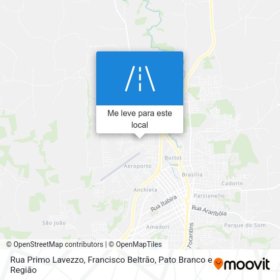 Rua Primo Lavezzo mapa