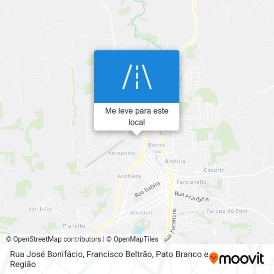 Rua José Bonifácio mapa