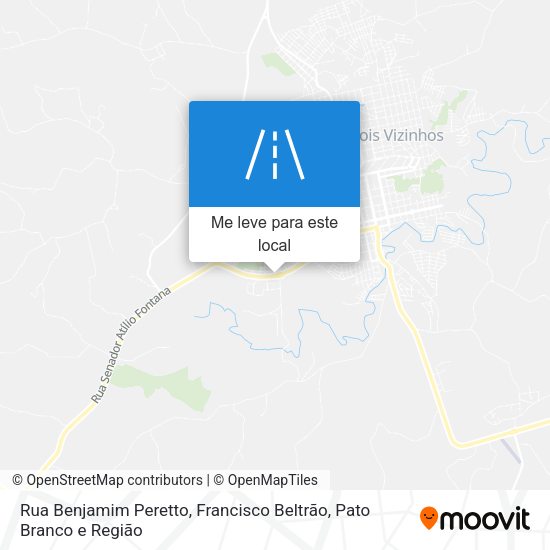 Rua Benjamim Peretto mapa