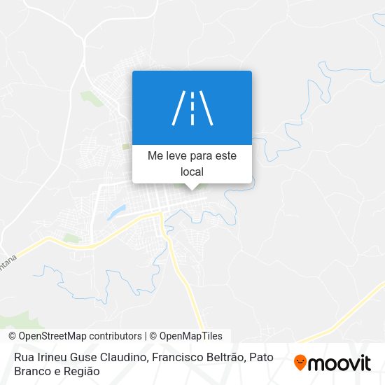 Rua Irineu Guse Claudino mapa