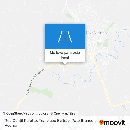 Rua Gentil Peretto mapa