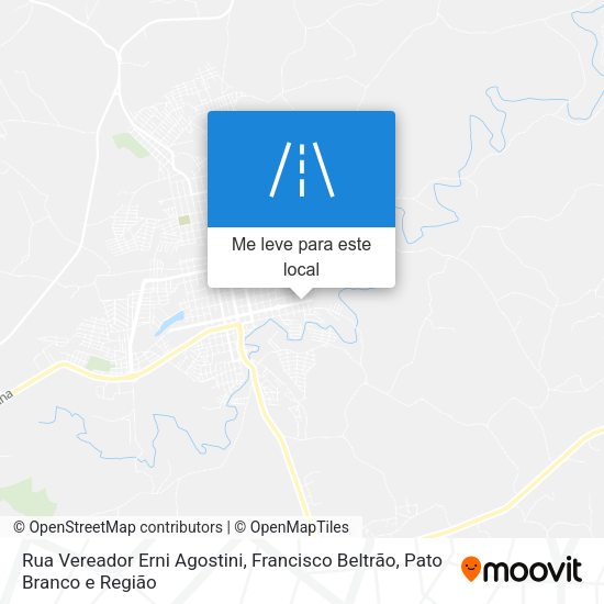 Rua Vereador Erni Agostini mapa