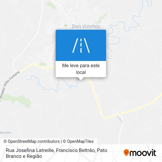 Rua Josefina Latreille mapa
