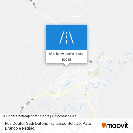 Rua Doutor Sadi Detoni mapa