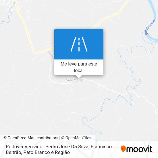 Rodovia Vereador Pedro José Da Silva mapa