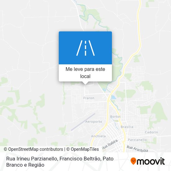 Rua Irineu Parzianello mapa