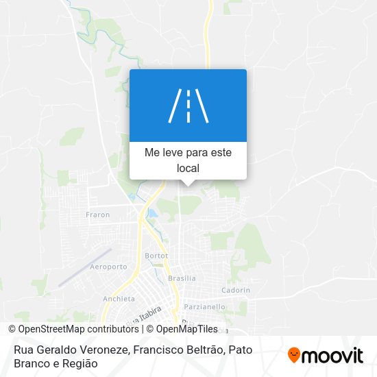 Rua Geraldo Veroneze mapa