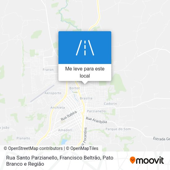 Rua Santo Parzianello mapa