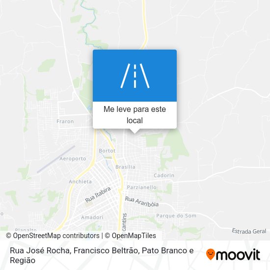 Rua José Rocha mapa
