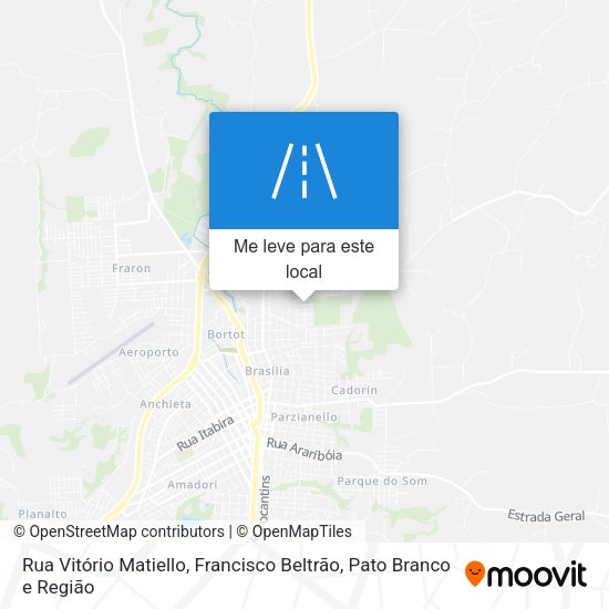 Rua Vitório Matiello mapa