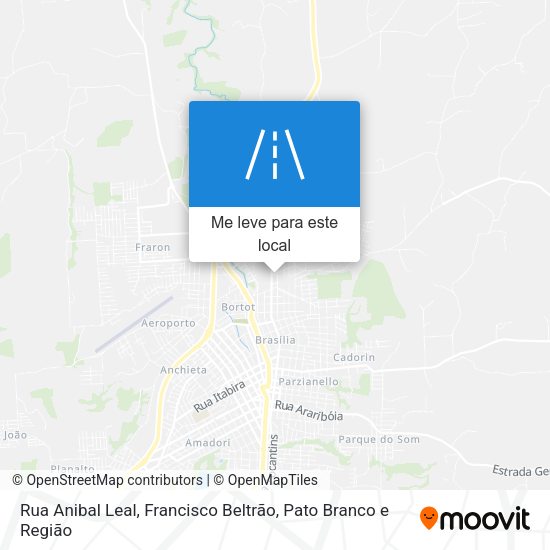Rua Anibal Leal mapa