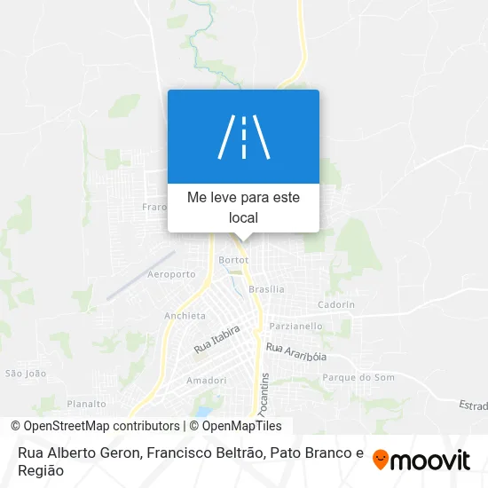 Rua Alberto Geron mapa