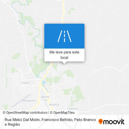 Rua Melci Dal Molin mapa
