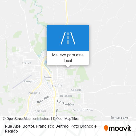 Rua Abel Bortot mapa