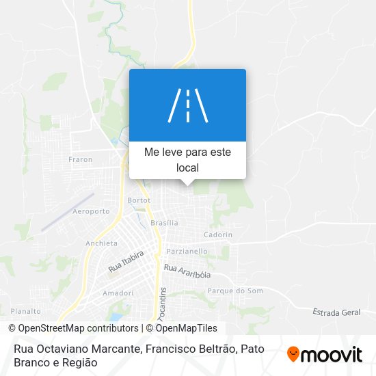 Rua Octaviano Marcante mapa