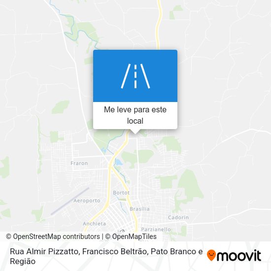 Rua Almir Pizzatto mapa