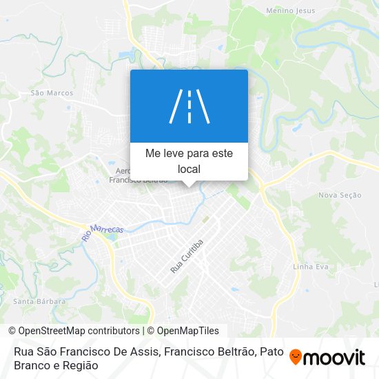 Rua São Francisco De Assis mapa