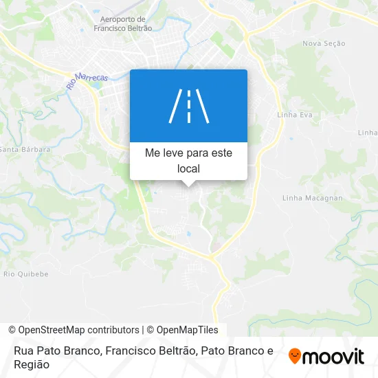 Rua Pato Branco mapa