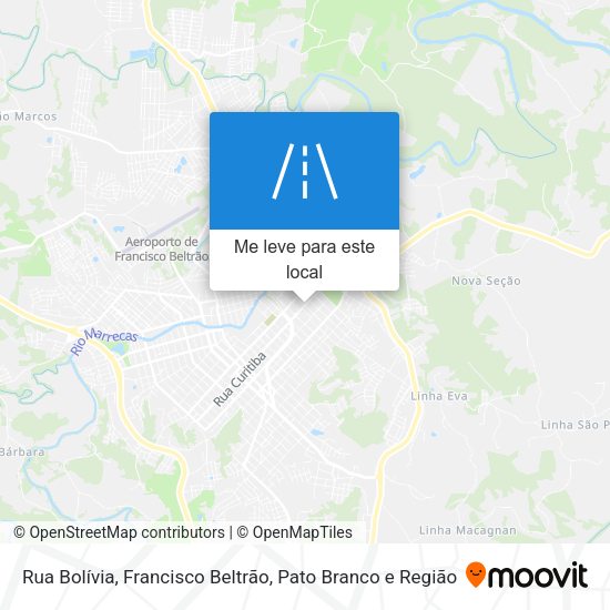 Rua Bolívia mapa