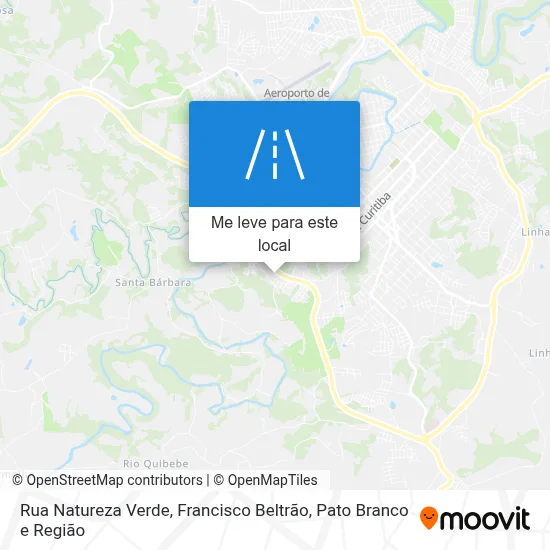 Rua Natureza Verde mapa