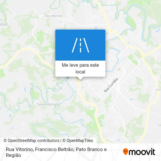 Rua Vitorino mapa