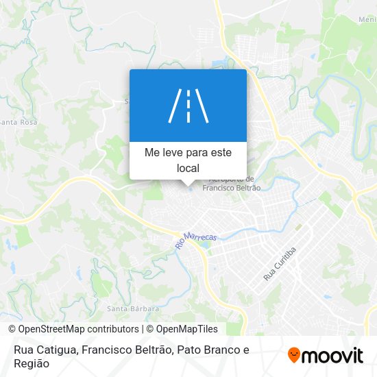 Rua Catigua mapa
