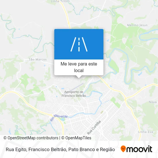 Rua Egito mapa