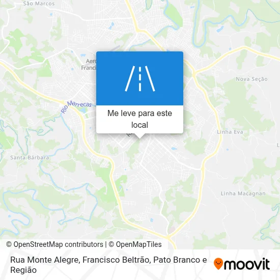 Rua Monte Alegre mapa