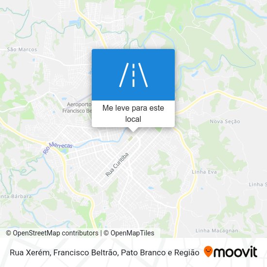 Rua Xerém mapa