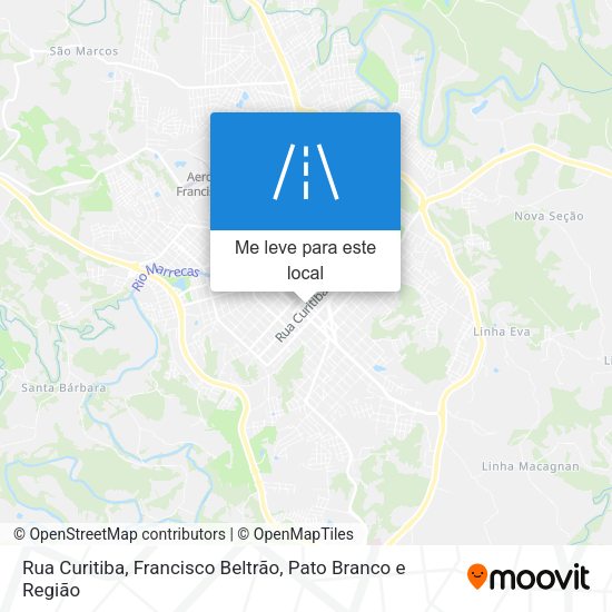 Rua Curitiba mapa