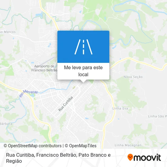 Rua Curitiba mapa