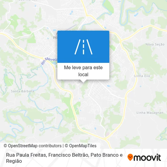 Rua Paula Freitas mapa