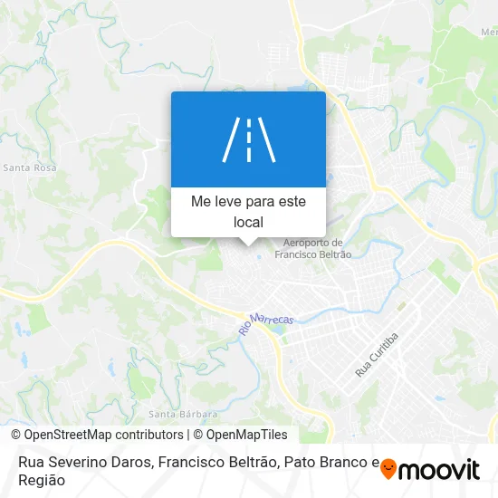 Rua Severino Daros mapa